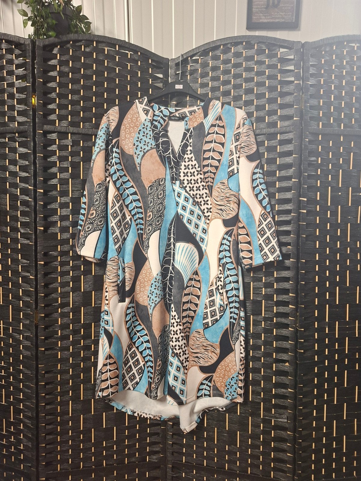 New Collection Jurk met print - Maat M/L, Kleding | Dames, Maat 38/40 (M), Meerkleurig, Ophalen of Verzenden, Zo goed als nieuw