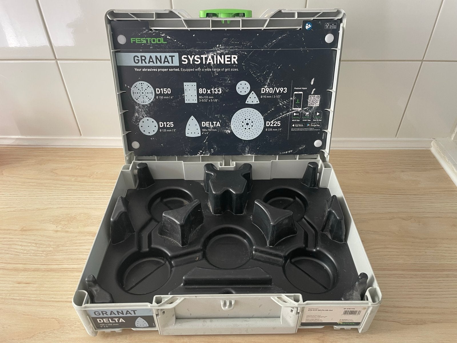 Festool Granat Systainer - Lege Schuurmiddelen Opbergkoffer, Ophalen, Gebruikt