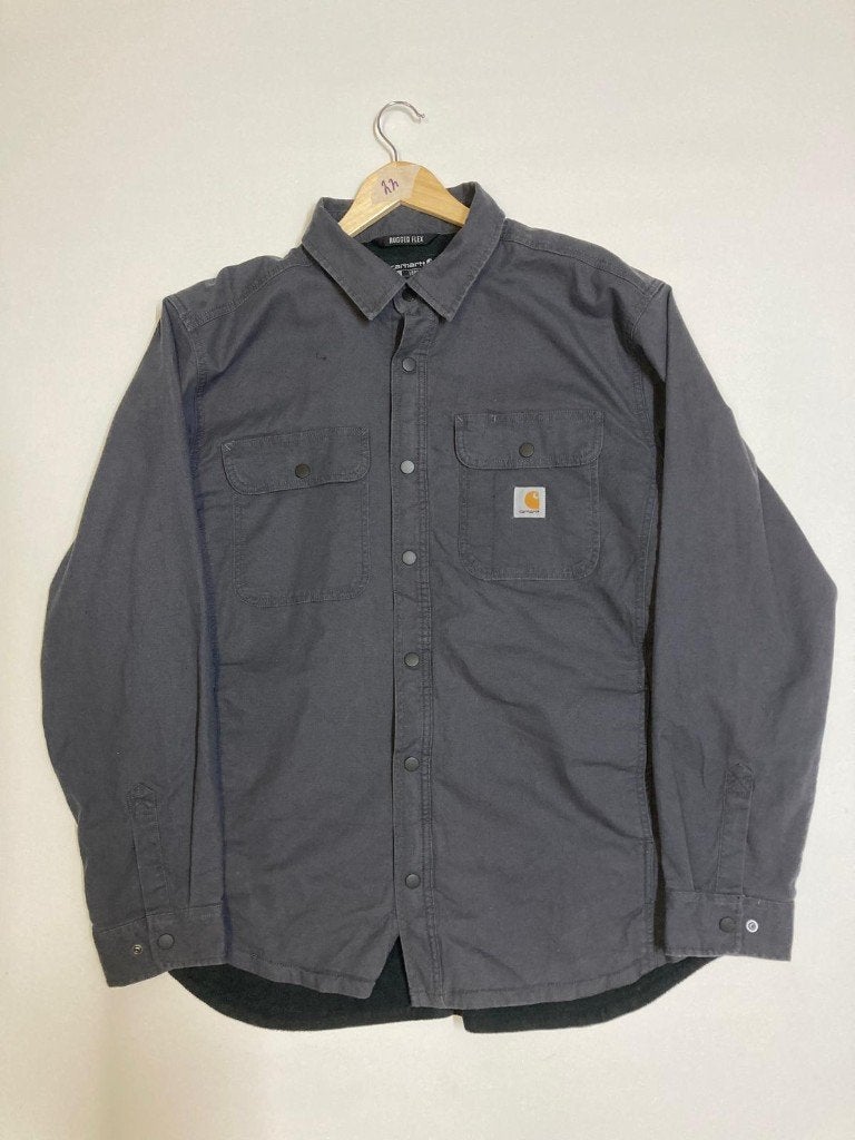 Carhartt Shacket - XL - Loose Fit - Grey - Flannel Inside, Carhartt, Ophalen of Verzenden, Grijs, Maat 56/58 (XL)