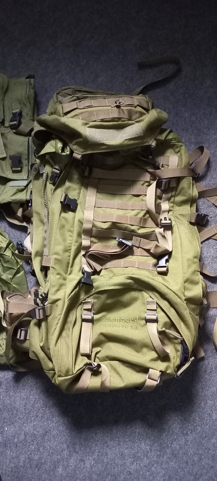 Karrimor SF Predator rugzak 130L + extras - als nieuw, Ophalen of Verzenden, Zo goed als nieuw