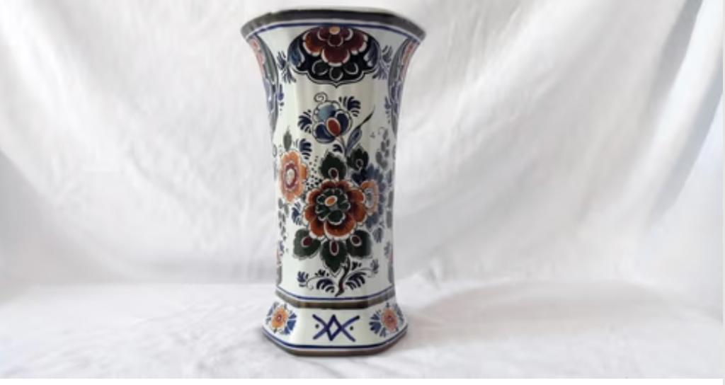 Vaas Delft polychroom Holland Handwerk - 2 stuks, Ophalen of Verzenden