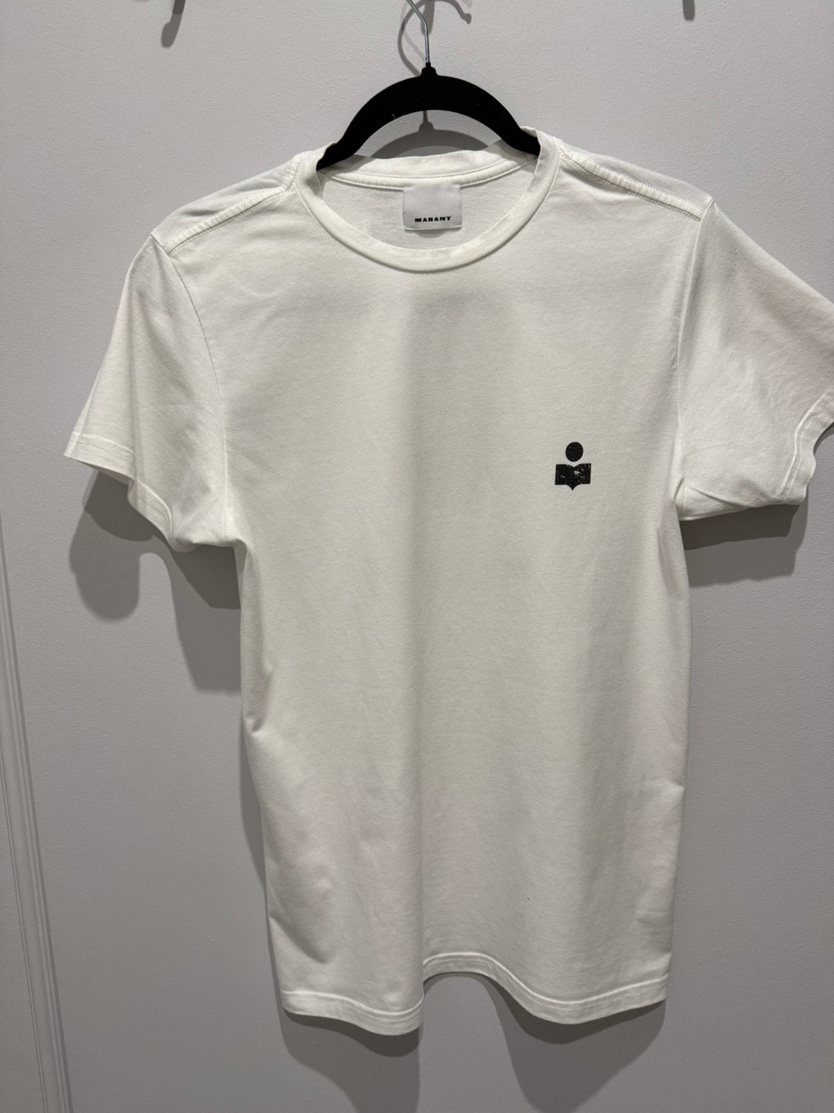 Witte Isabel Marant T-Shirt Zafferh Tee Shirt Maat S, Wit, Ophalen of Verzenden, Zo goed als nieuw, Korte mouw
