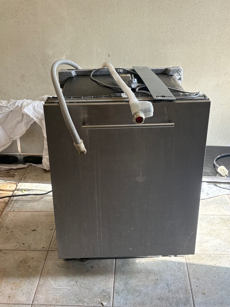 BOSCH inbouw vaatwasser met metalen front, Ophalen, Gebruikt, Overige kleuren, 50 tot 100 cm