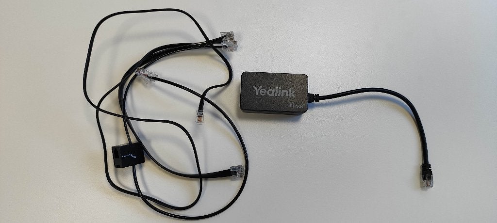 Yealink EHS36 met 3 kabels voor Jabra Plantronics Sennheiser, Ophalen of Verzenden, Zo goed als nieuw, Toebehoren