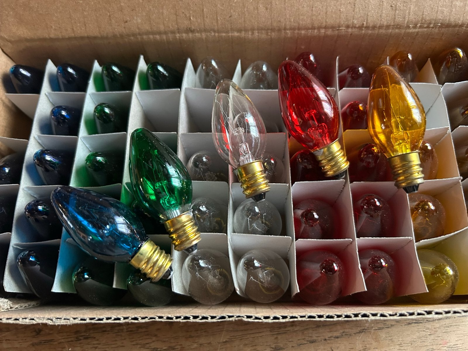 5 kleuren lampjes (5x10) nieuw in doos, Diversen, Ophalen of Verzenden, Nieuw
