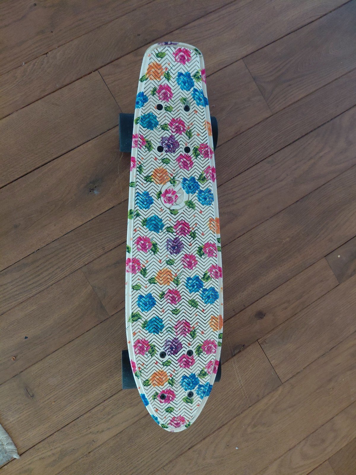 Decathlon Oxelo Skateboard met Bloemenprint, Ophalen of Verzenden, Gebruikt, Skateboard