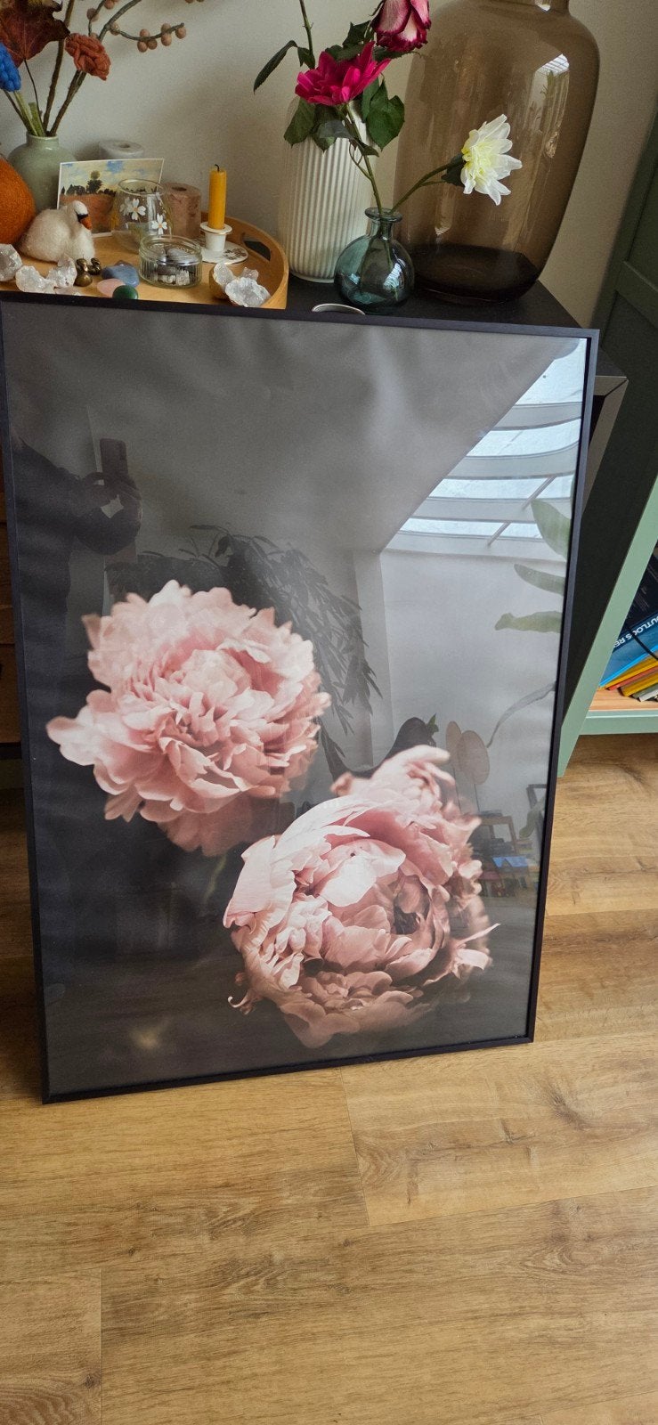 Poster met aluminium frame 100x70 cm - Postery, Ophalen, Gebruikt, Foto of Poster, 75 – 100