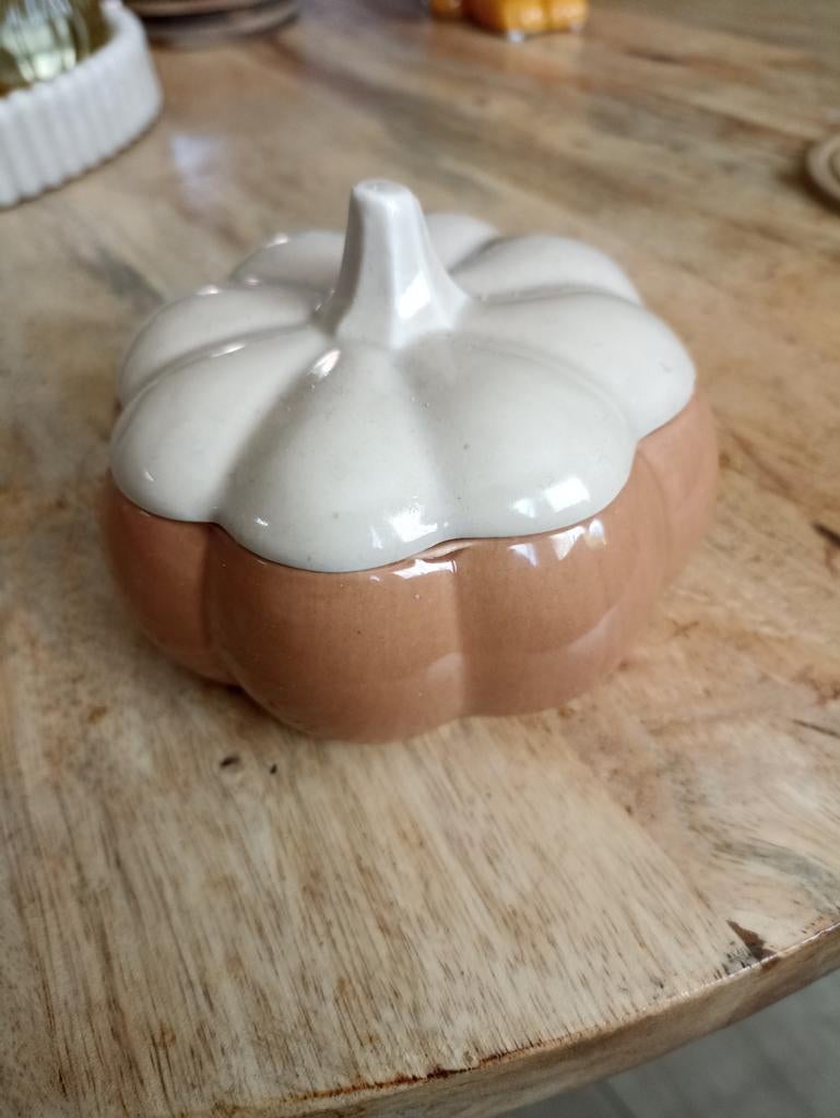 Pompoen snoeppot je of bv voor sieraden, Ophalen of Verzenden