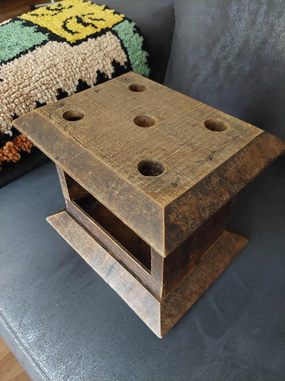 VINTAGE HOUTEN STOOF, Antiek en Kunst, Antiek | Woonaccessoires, Ophalen of Verzenden