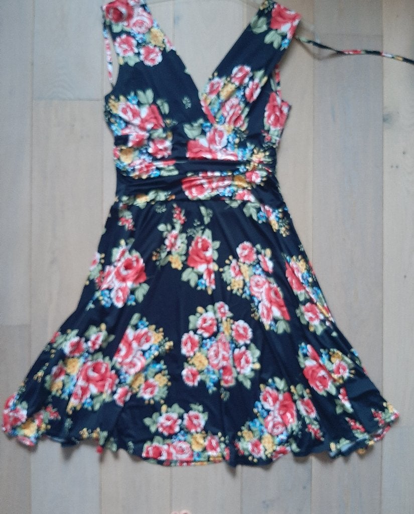 Jurk TopVintage maat 14, Kleding | Dames, TopVintage, Zwart, Maat 42/44 (L), Ophalen of Verzenden