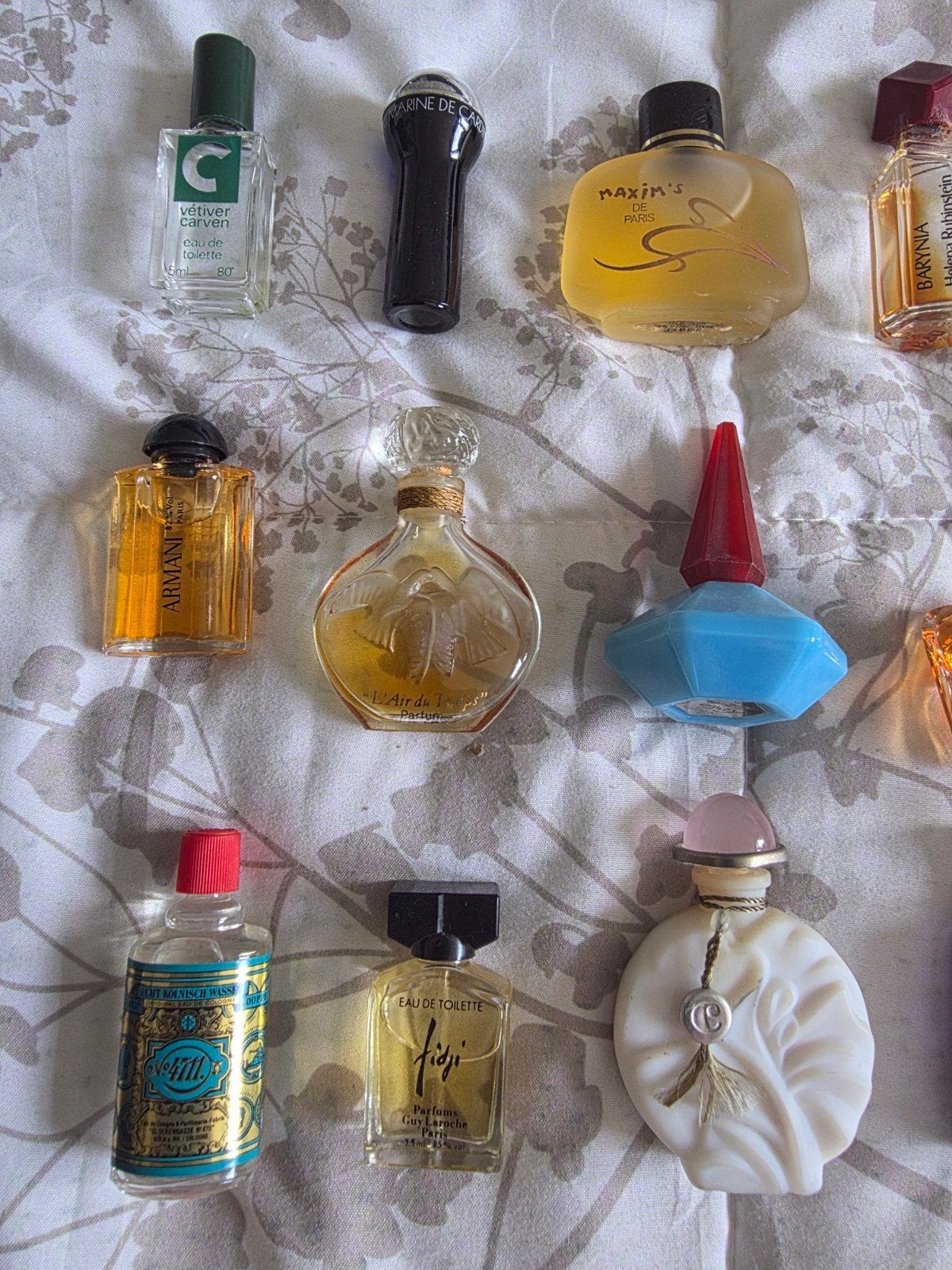 Verzameling van 23 Miniatuur Parfumflesjes - Vintage, Ophalen of Verzenden, Gebruikt