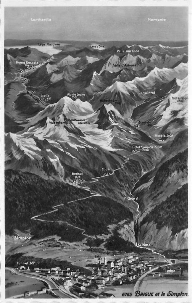 381-275-017 Brigue et le Simplon, Verzenden, Voor 1920, Overig Europa