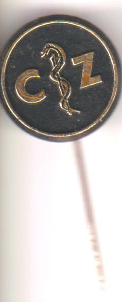 CZ esculaap vintage speld, Verzenden, Zo goed als nieuw
