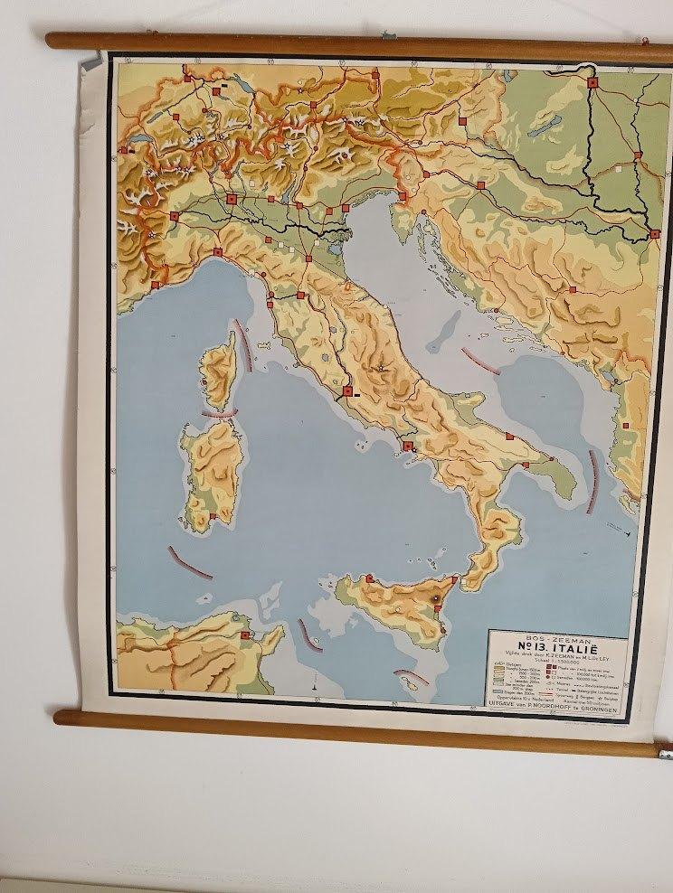 Schoolplaat van Italië, Ophalen, Aardrijkskunde