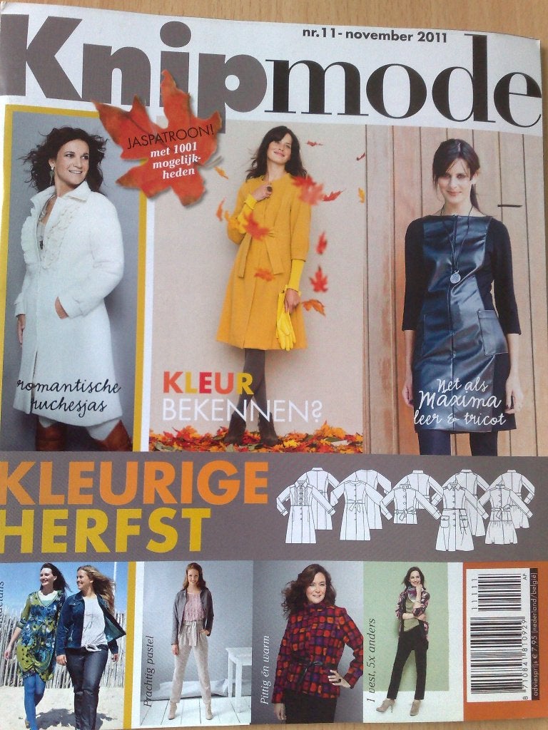 Knipmode november nr. 11 / 2011, Verzenden, Zo goed als nieuw, Vrouw, Knipmode