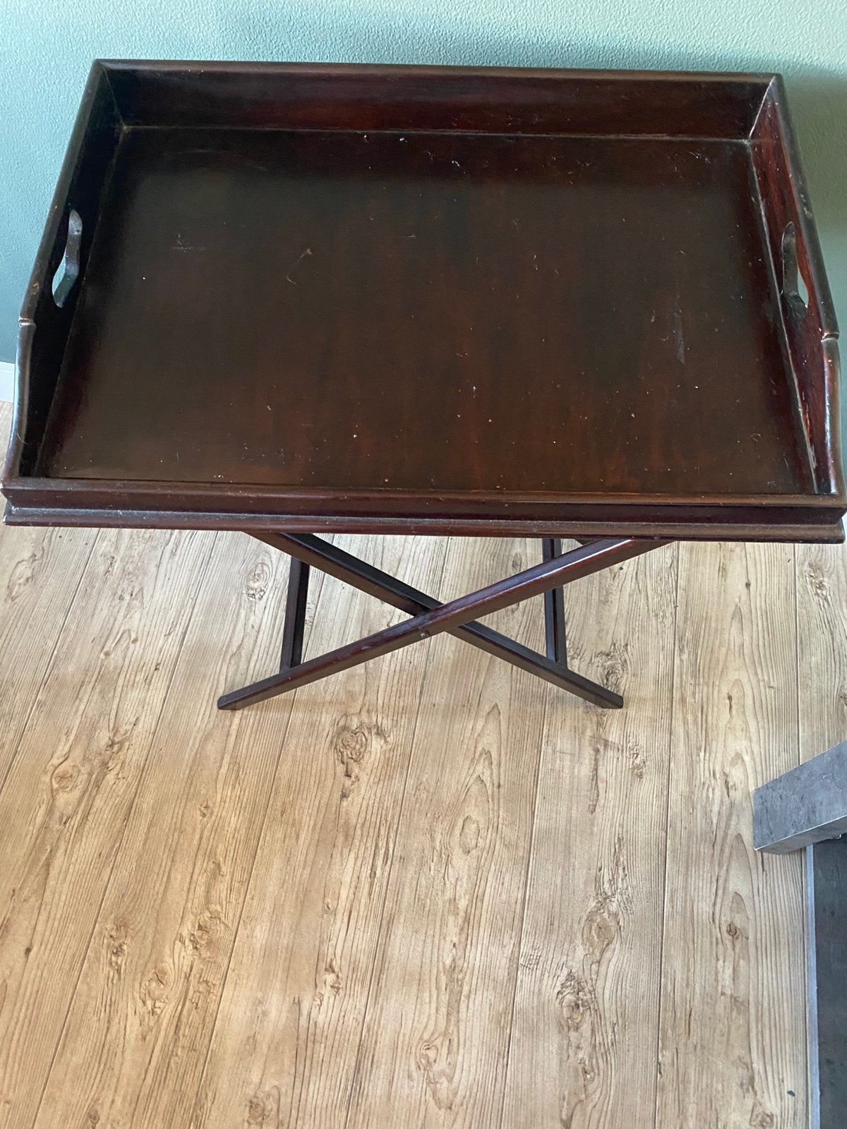 Bijzettafel hout, 55 tot 75 cm, Zo goed als nieuw, 60 cm of meer, Rechthoekig