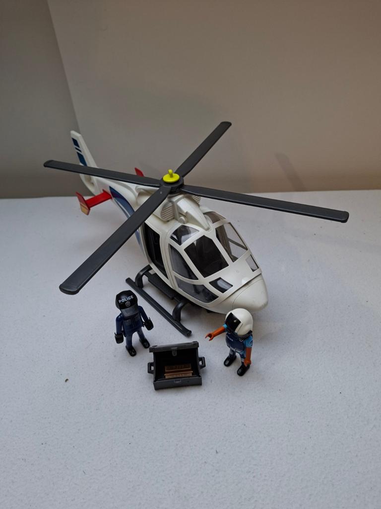 Playmobil Helikopter met Politiefiguren, Ophalen of Verzenden, Gebruikt, Complete set