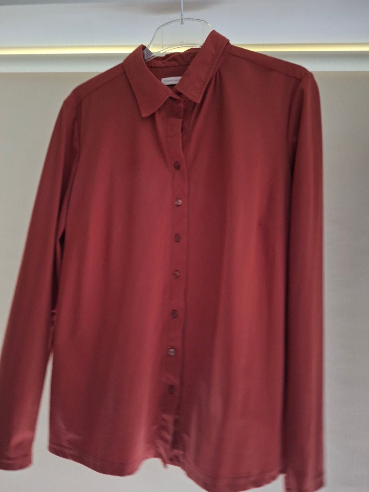 Studio Anneloes blouse maat L Donkerrood/ terra, Studio, Maat 42/44 (L), Ophalen of Verzenden, Gedragen
