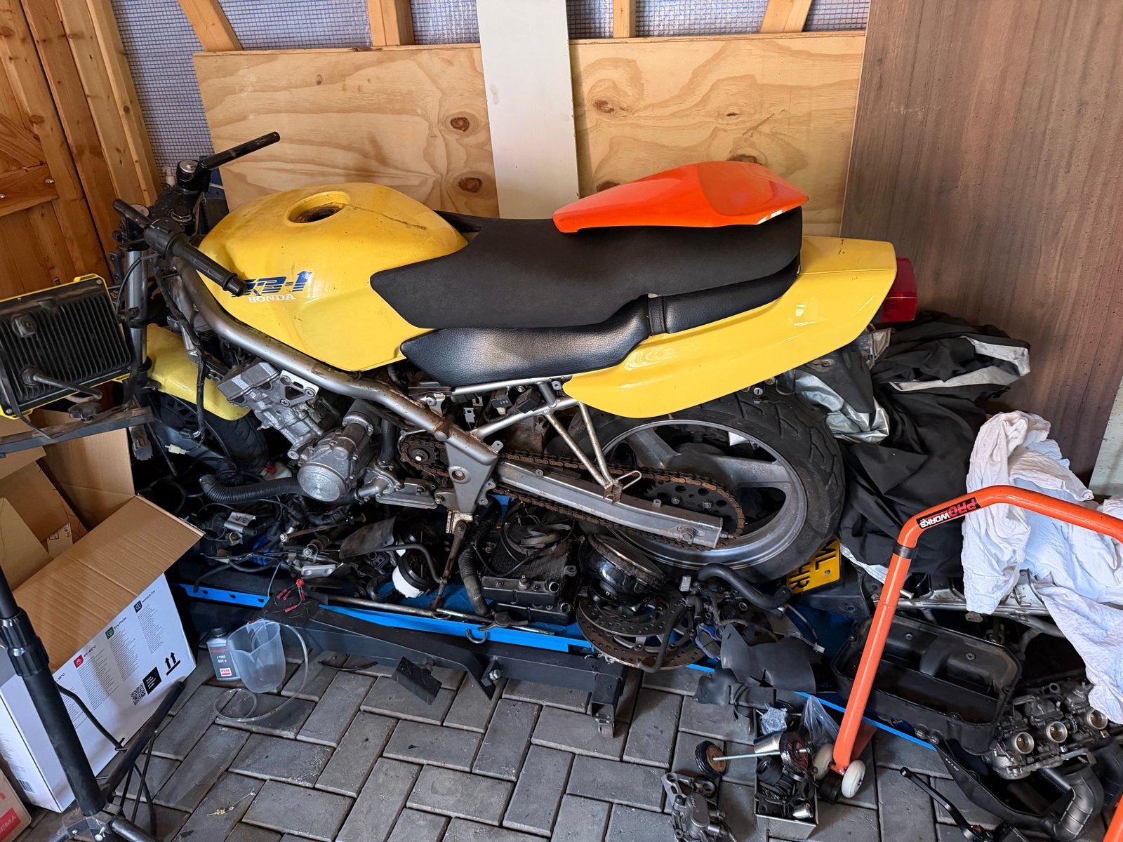 Honda CB400 - inclusief 2 x blok, Motoren, Ophalen, Gebruikt
