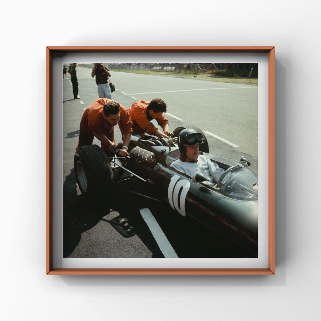 Vintage fotografie— Graham Hill, Zandvoort (1967) kodak 140, Ophalen of Verzenden, Zo goed als nieuw, Formule 1
