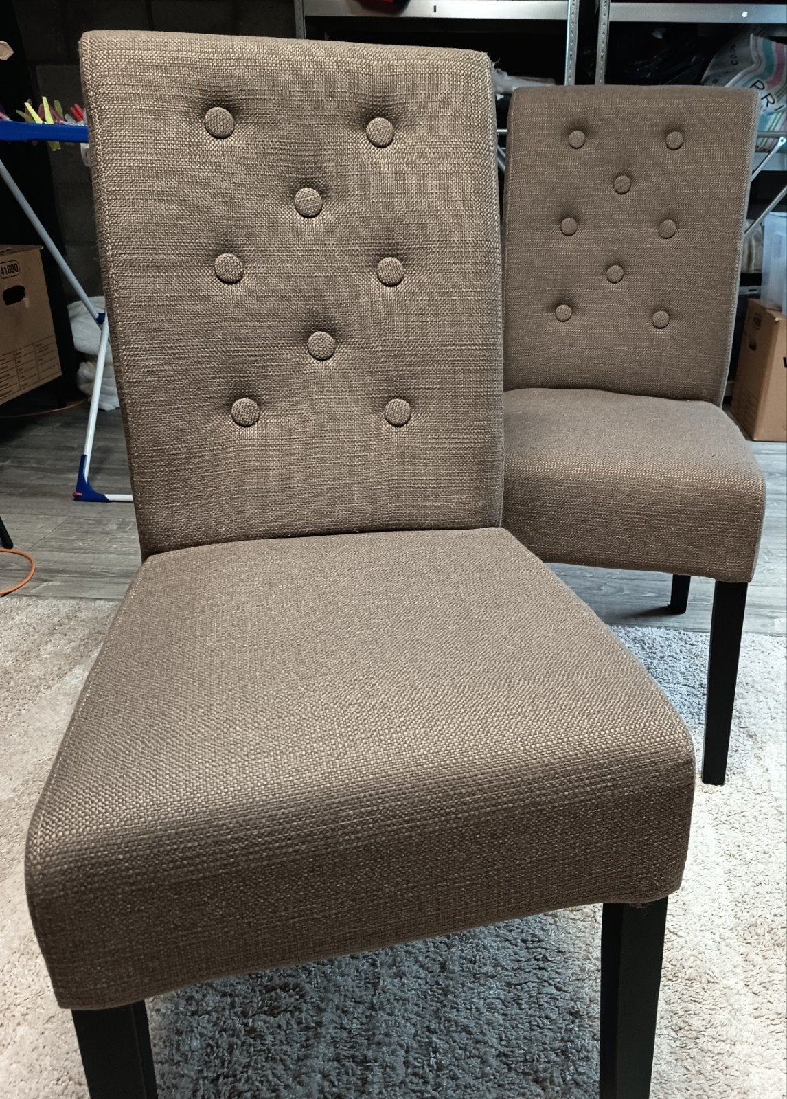 set van 4 eetkamer stoelen bruin., Huis en Inrichting, Hout, Bruin, Ophalen of Verzenden, Zo goed als nieuw