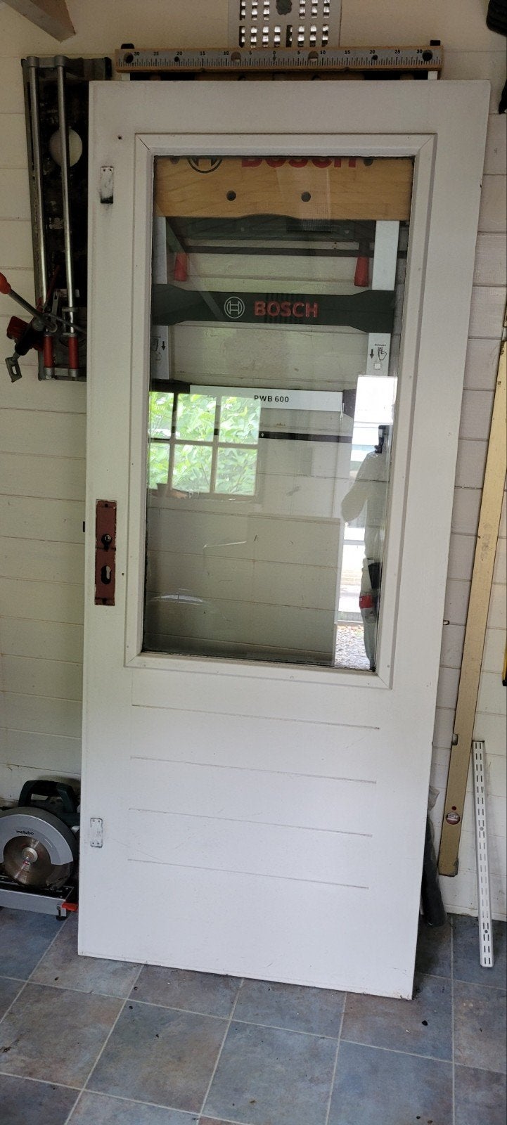 Maranti buitendeur te koop, Ophalen, Buitendeur, 200 tot 215 cm