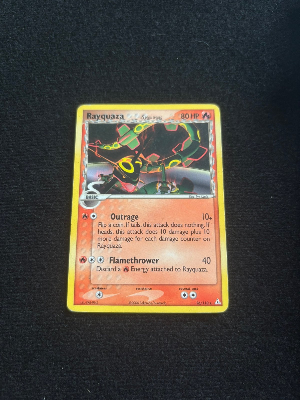 Rayquaza delta species (HP 26), Verzenden, Zo goed als nieuw