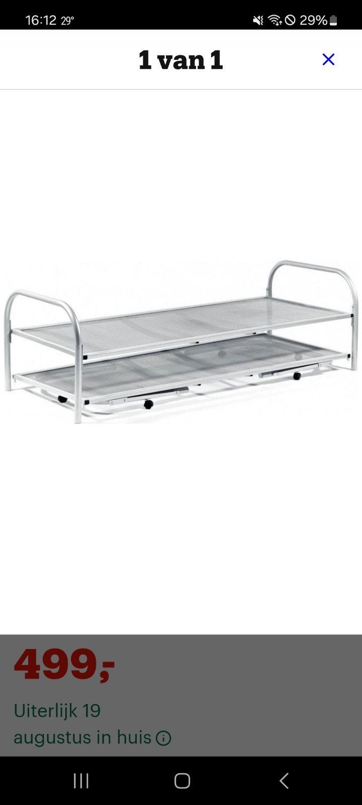 logeerbedden 2x 90x200 gratis, Ophalen, Eenpersoons, 90 cm