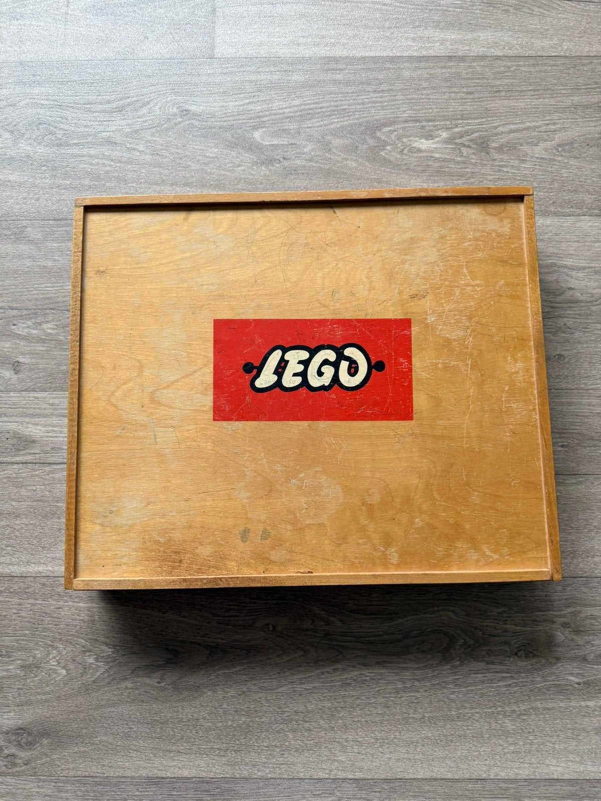 Vintage Lego kist met inlay, Ophalen of Verzenden, Zo goed als nieuw, Lego