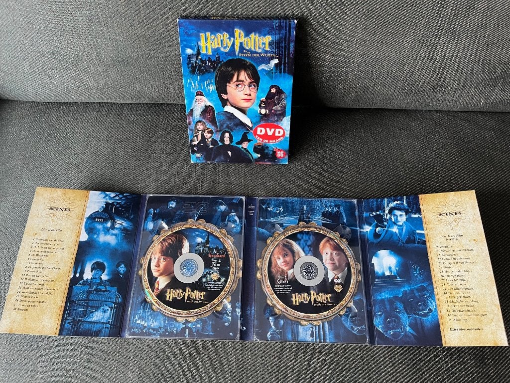 DVD Harry Potter en de Steen der Wijzen. ( Deel 1 ) 2-Disc, Vanaf 6 jaar, Ophalen of Verzenden, Zo goed als nieuw, Fantasy