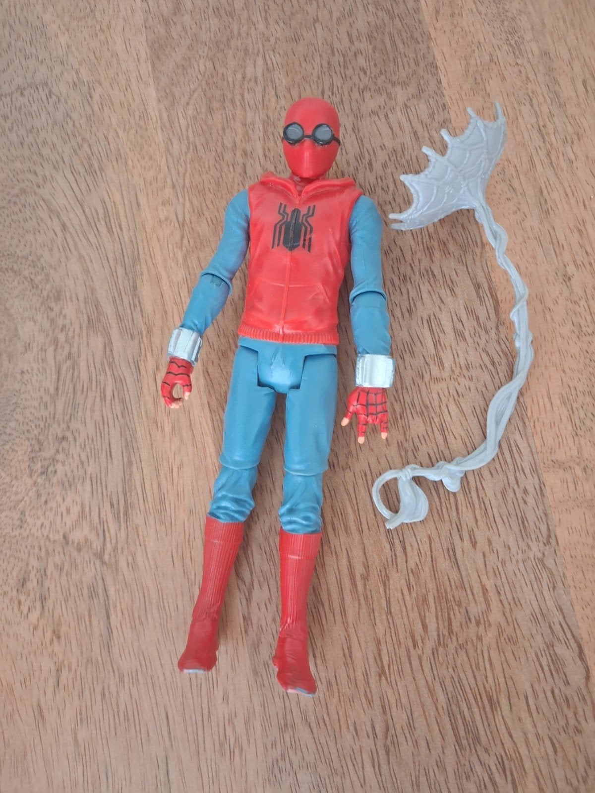 Spiderman actiefiguur met spinnenweb accessoire, Ophalen of Verzenden, Gebruikt