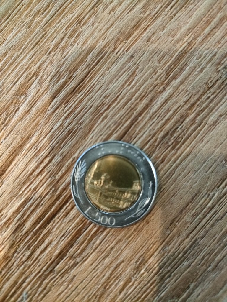 Italiaanse bimetaal 500 Lire munt, Ophalen of Verzenden, Italië