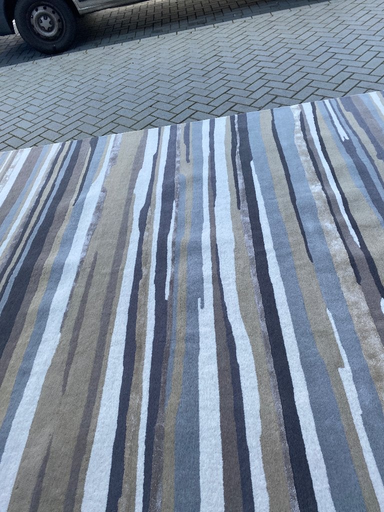 vloerkleed Sanderson Elsdon Linden 250 cm x 390 cm, Info@brinkencampman.com, Ophalen of Verzenden, Grijs, Lichtenvoorde