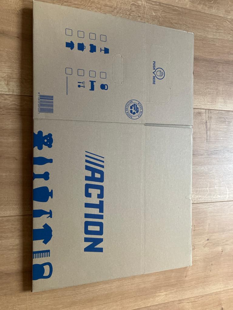 9x Action verhuisdoos, stevig en ruim, Doe-het-zelf en Verbouw, Kratten en Dozen, 40 tot 60 cm, 50 tot 75 cm, Ophalen of Verzenden