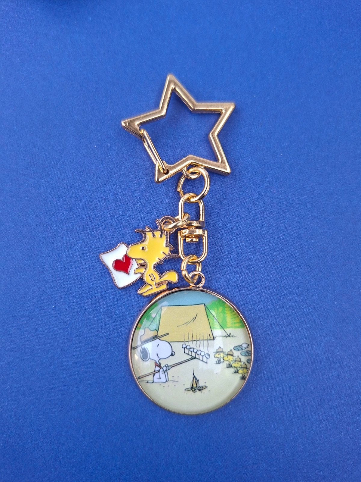 ster sleutelhanger Snoopy Woodstock padvinder, Ophalen of Verzenden, Nieuw, Knuffel of Figuurtje