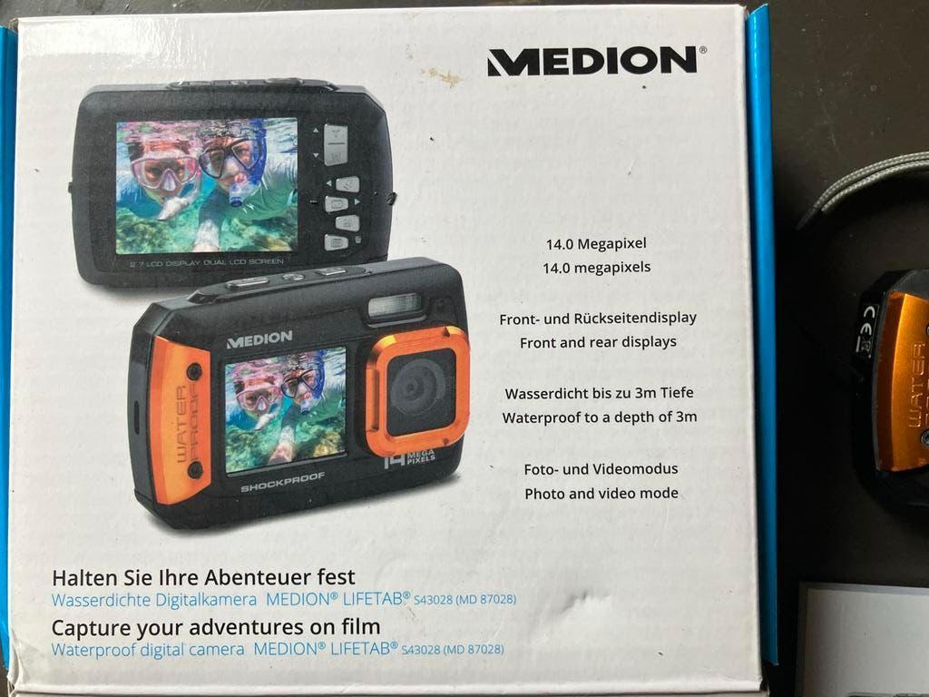 Onderwater digitale camera Medion LifeTab S43028 MD 87028, Ophalen of Verzenden, Gebruikt, Minder dan 10 meter, Camera