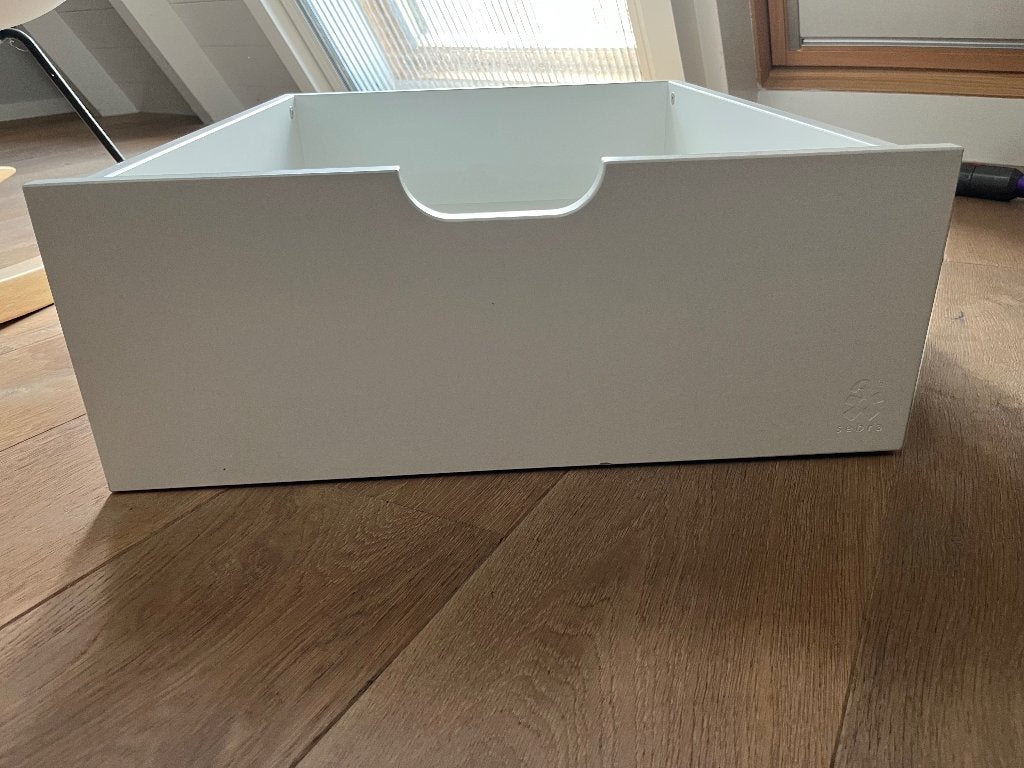 Sebra bedlade wit, Ophalen, Kast, 50 tot 70 cm, 105 cm of meer