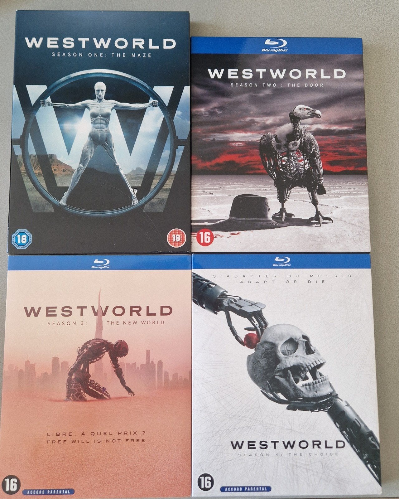 Westworld Seizoen 3-4 Blu-ray Collectie - Zo goed als nieuw, Cd's en Dvd's, Engels, Vanaf 16 jaar, Boxset, Ophalen of Verzenden