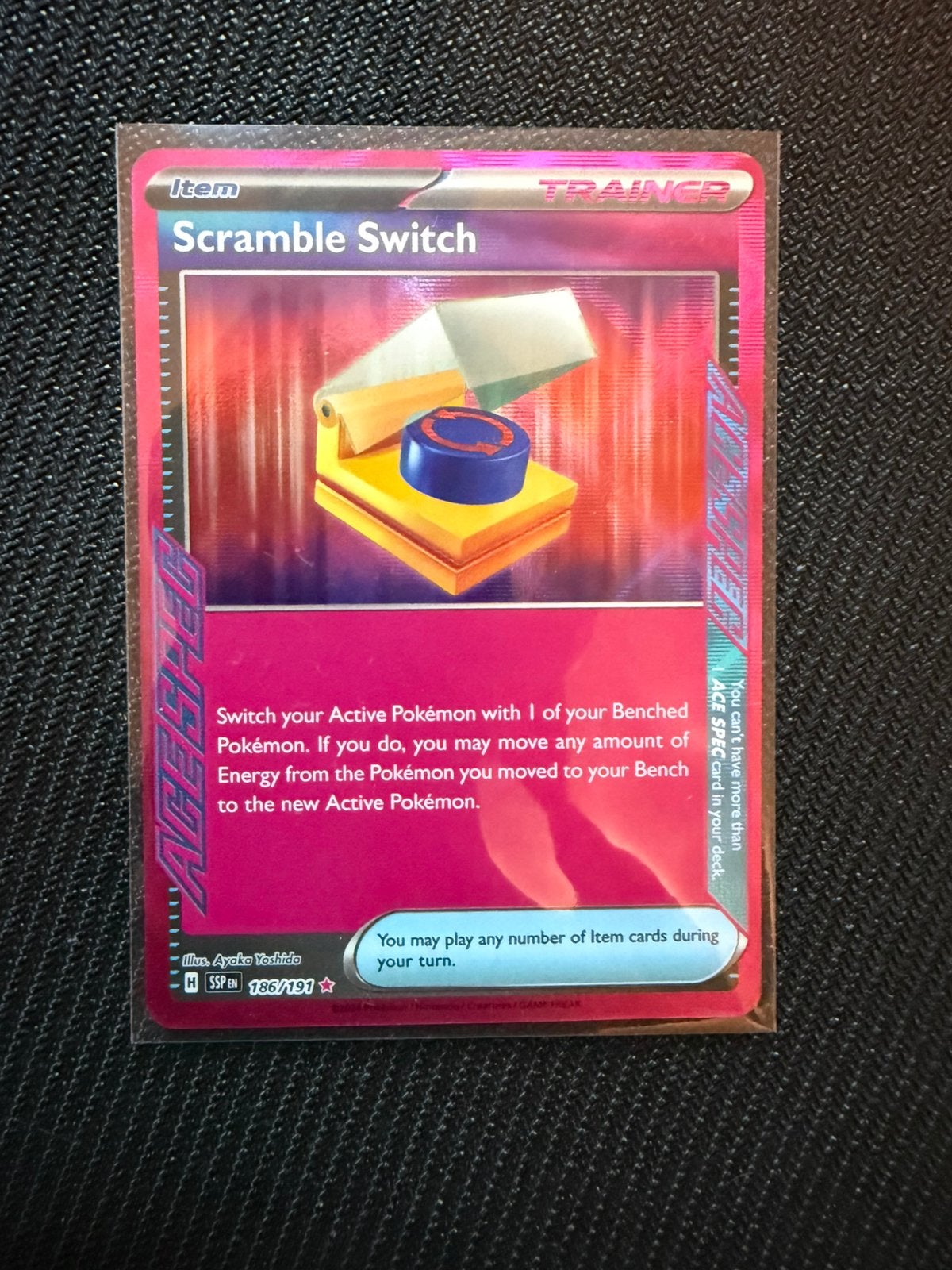 Pokemon Scramble Switch Surging Sparks 186, Ophalen of Verzenden, Nieuw, Losse kaart, Foil