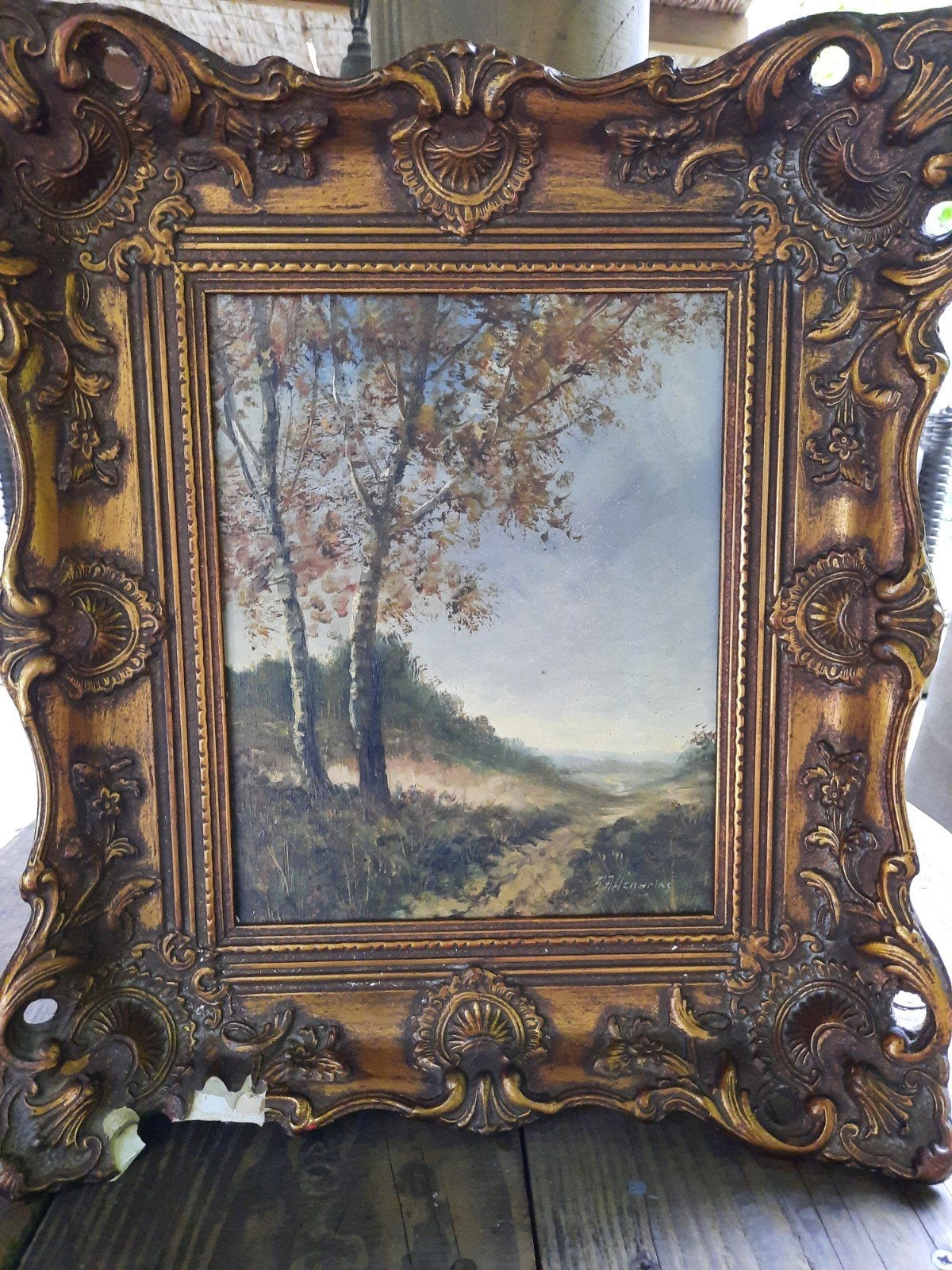 Willem Hendriks (1888-1966) – Landschap olieverf op doek, Ophalen of Verzenden, Klassiek, Landschap, Doek