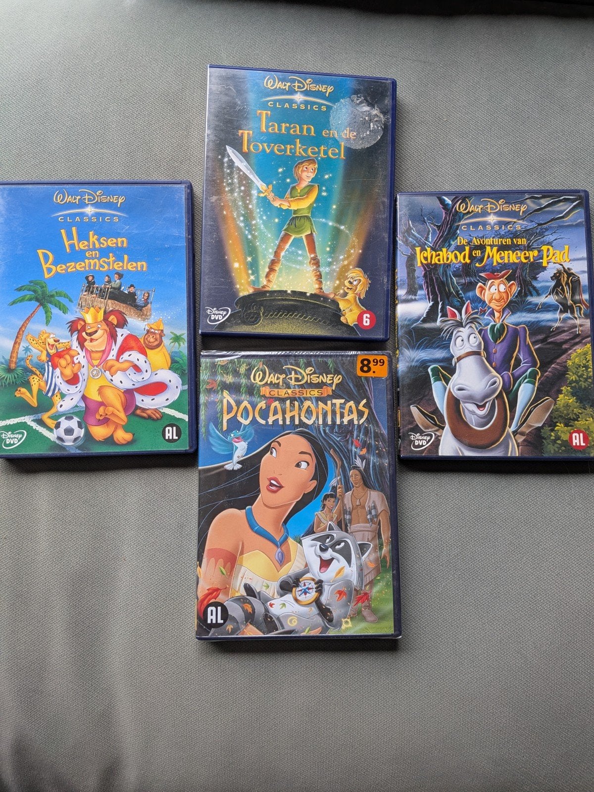 Luxe Set Zeldzame Disney DVD's - Heksen en Bezemstelen / Ges, Ophalen, Gebruikt, Animatie, Nederlands