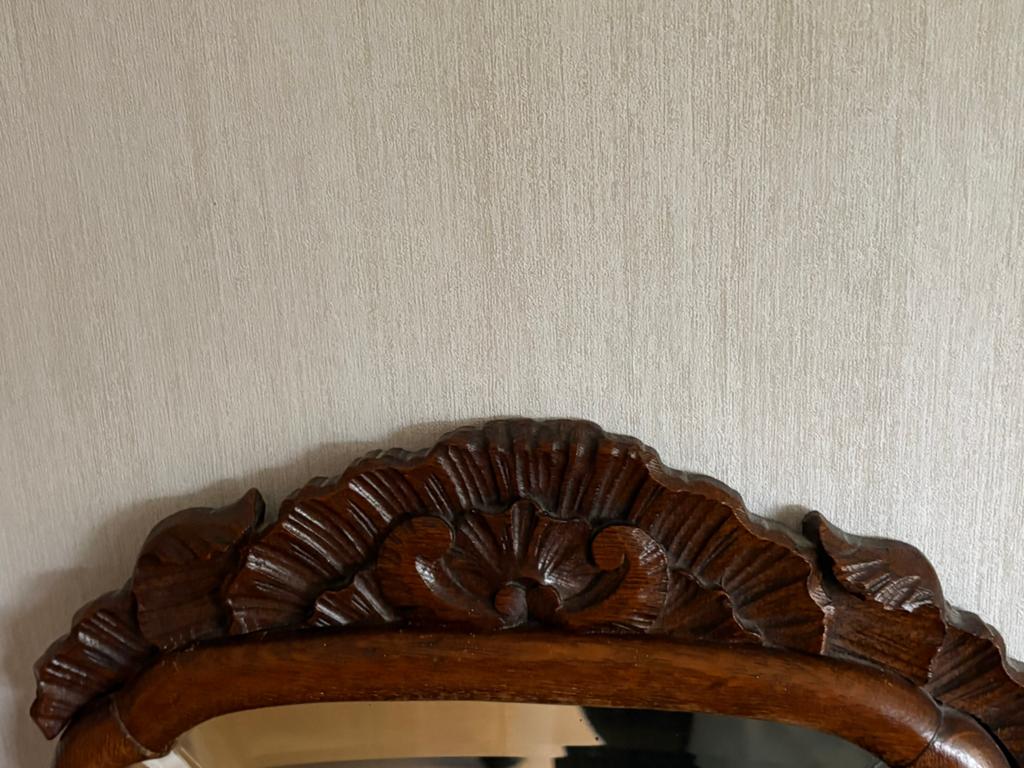 Antieke Soester facetspiegel met afneembaar kroontje (1800), Ophalen, Rechthoekig, Minder dan 50 cm, Minder dan 100 cm