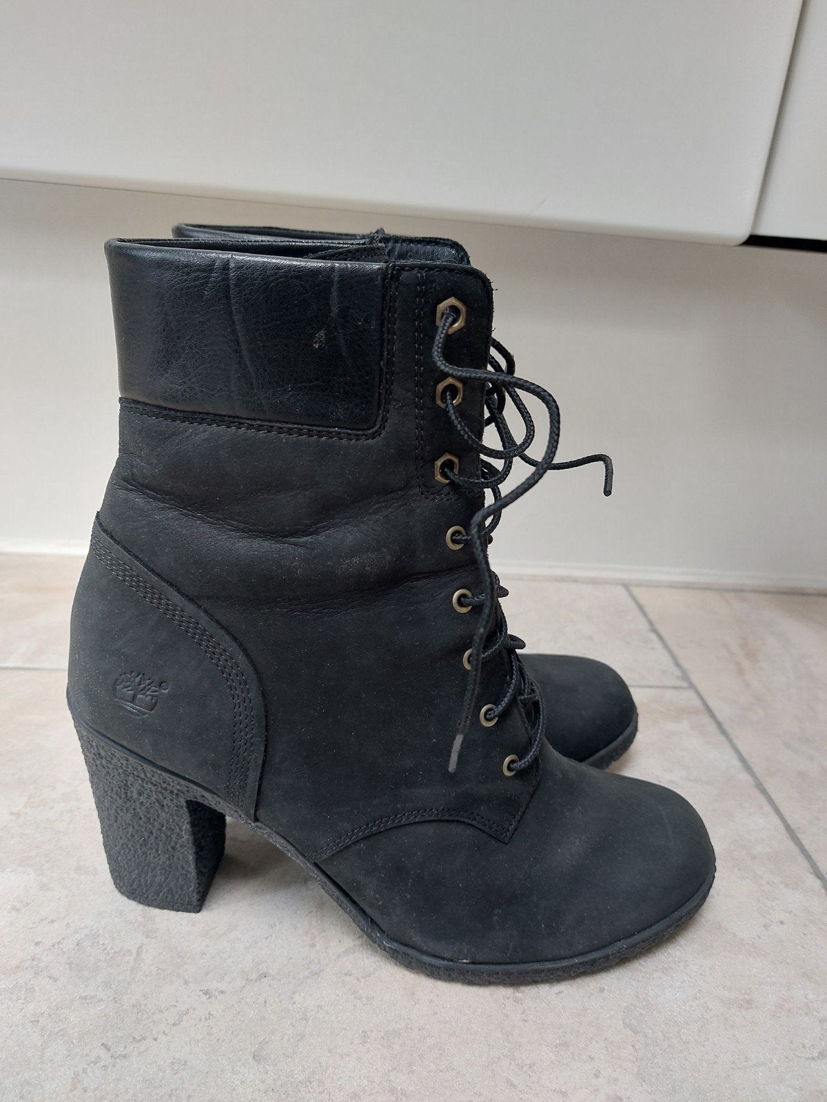 Zwarte Timberland laarzen maat 41, Hoge laarzen, Zwart, Ophalen of Verzenden, Zo goed als nieuw