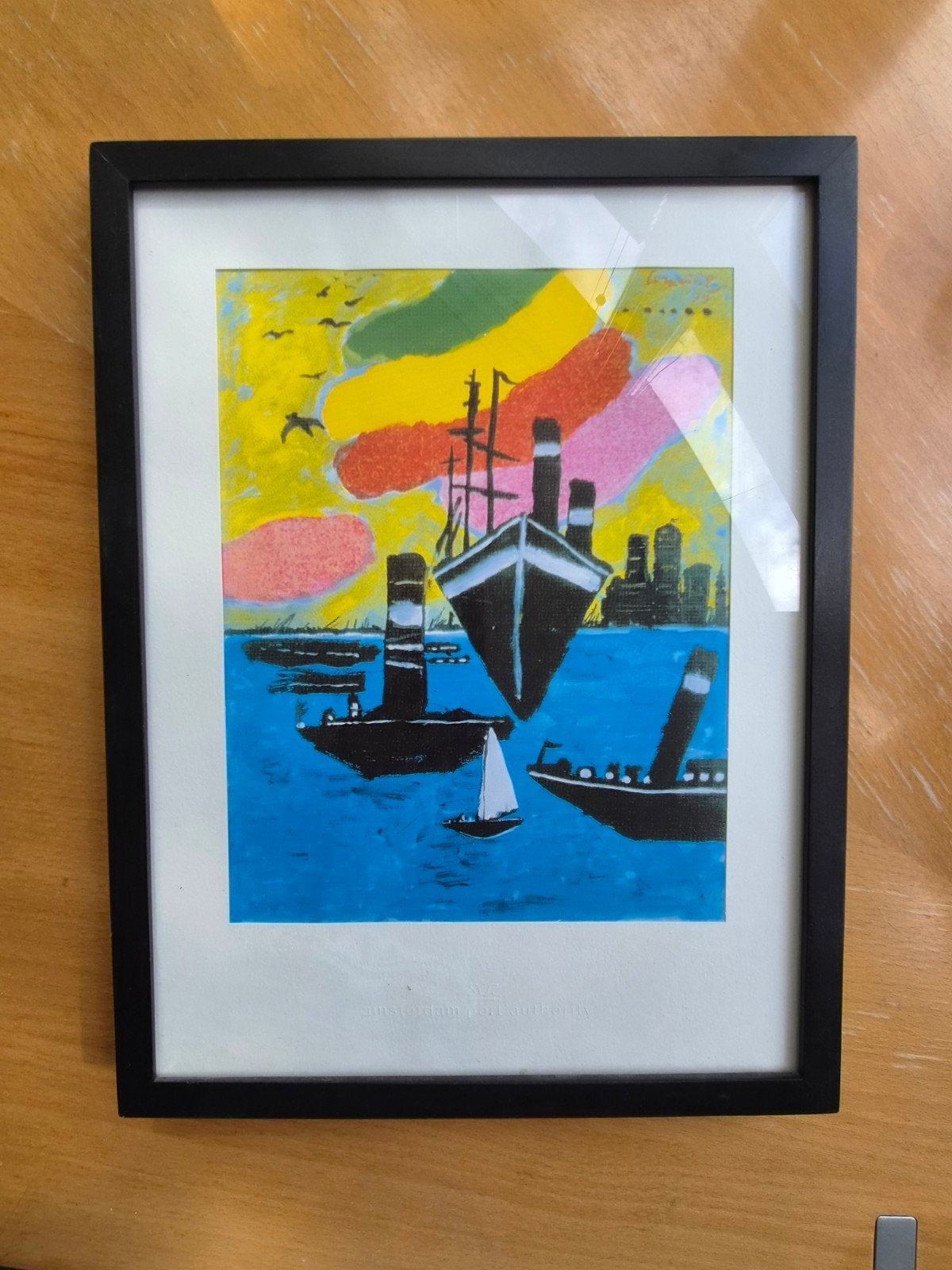 coneille litho port Amsterdam, Antiek en Kunst, Ophalen of Verzenden
