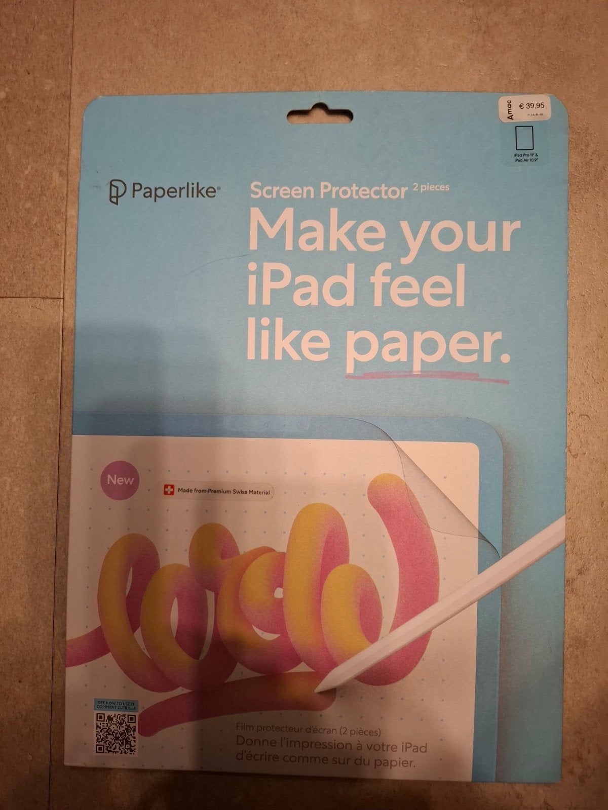 Paperlike Screenprotector voor iPad Pro 11" & iPad Air 10.9", 11 inch, Nieuw, Ophalen of Verzenden, Apple iPad Pro