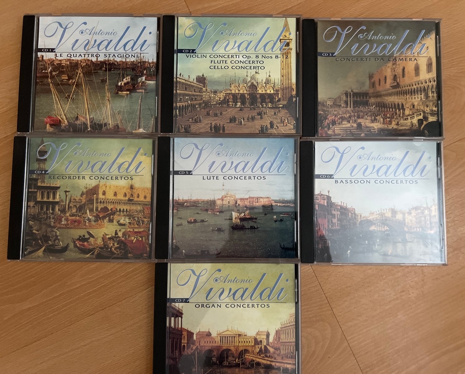 7 cd’s van Antonio Vivaldi, Boxset, Soloconcert, Ophalen of Verzenden, Barok