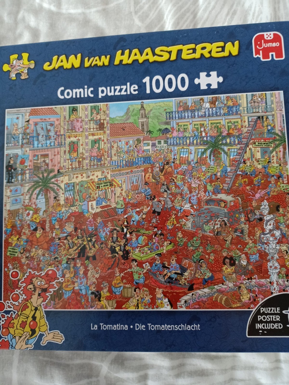 JAN VAN HAASTEREN PUZZEL LA TOMATINA, Ophalen of Verzenden, 500 t/m 1500 stukjes, Zo goed als nieuw