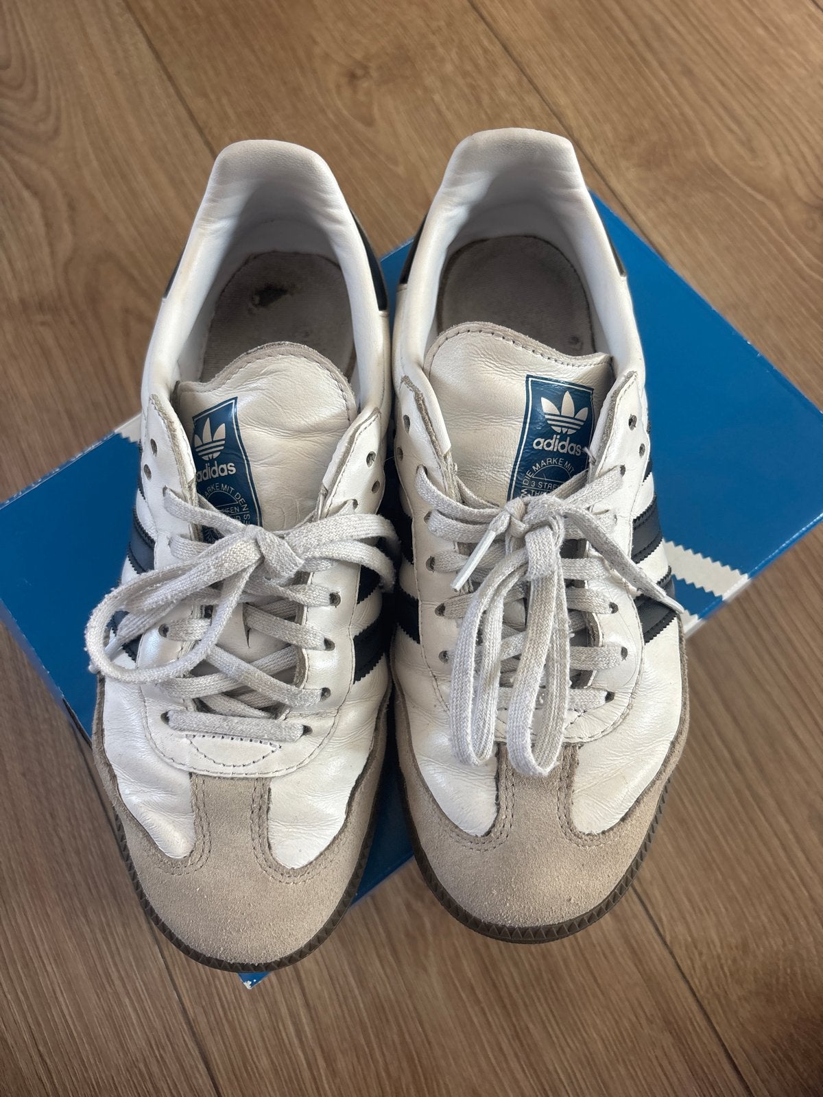 Adidas Samba OG sneakers - Maat 38, Ophalen of Verzenden, Gedragen, Wit, Sneakers of Gympen