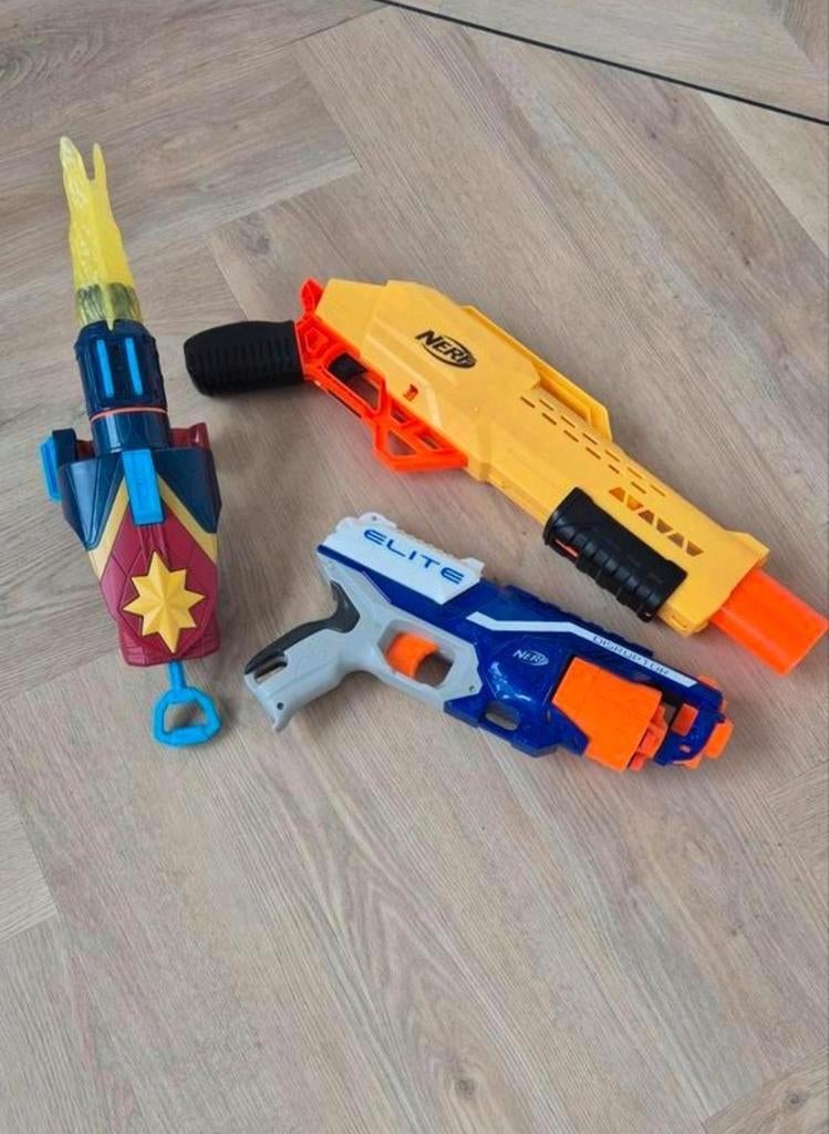Nerf Pistolen Set, Ophalen of Verzenden, Gebruikt, Jongen of Meisje