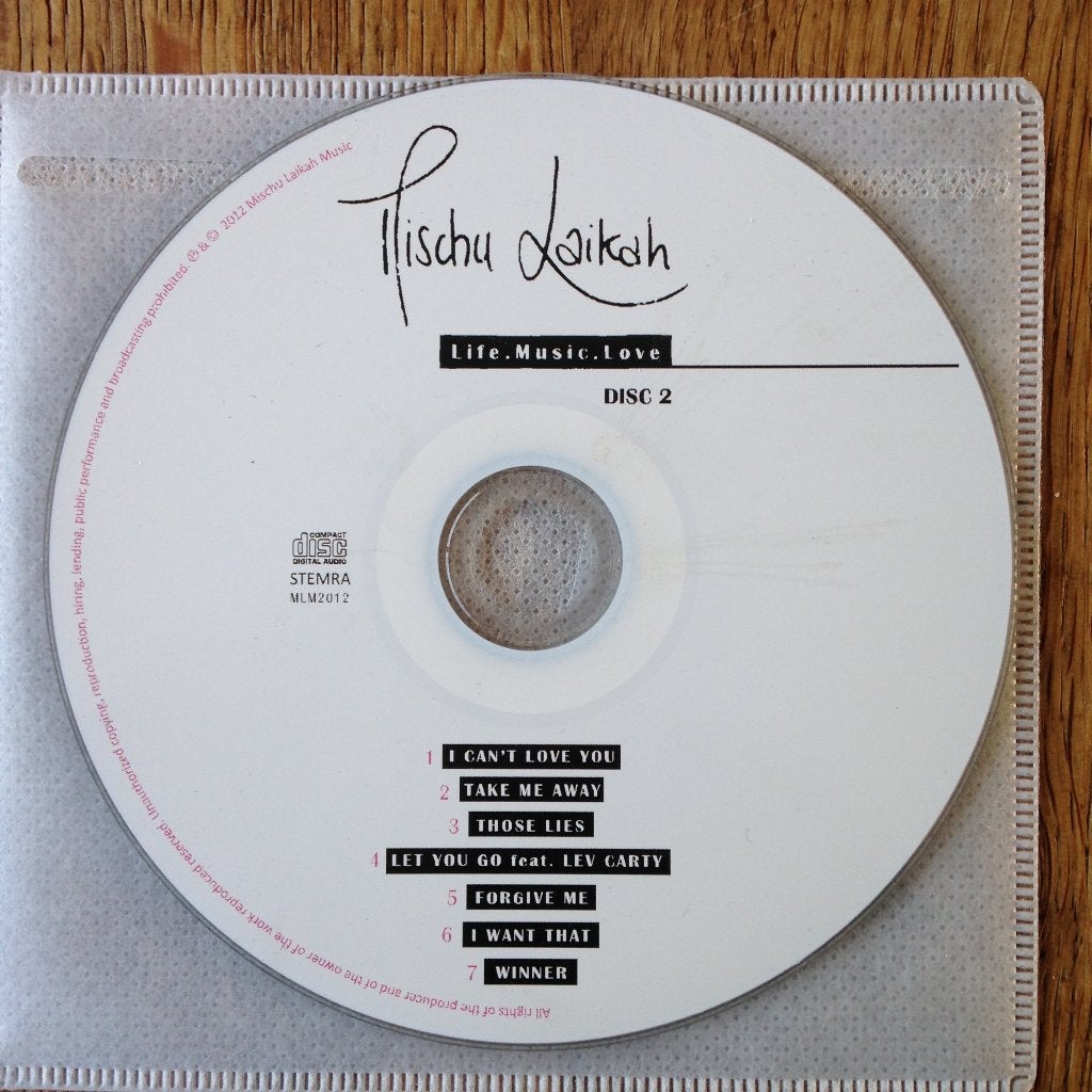 Mischu Laikah Life Music Love disc 2 CDr soul funk nederpop, Ophalen of Verzenden, 2010 - 2019, Gebruikt, Soul of Nu Soul